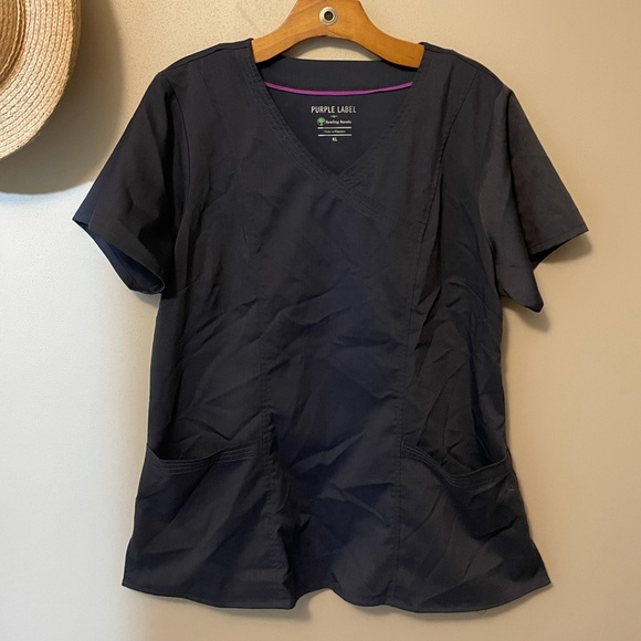 Tops - Purple label healing hands scrub top